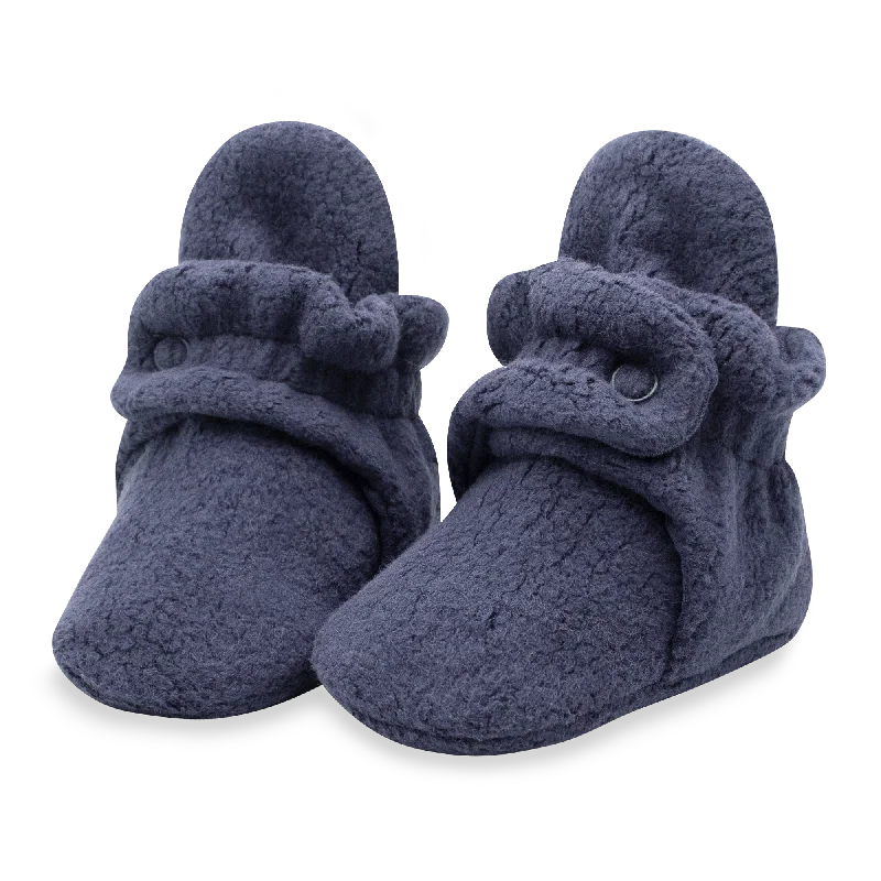 Women's Chunky - Heeled Chelsea Boots in Gray for a Casual and Trendy Everyday LookCozie Fleece Gripper Baby Bootie - Denim Navy