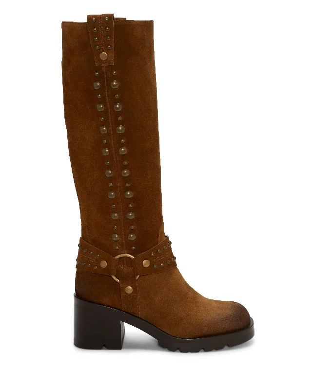 Plus Size Women's Faux Fur - Lined Ankle Boots in Chestnut for Cozy Winter WearValira Boot