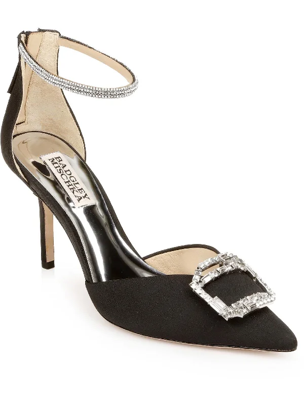 Women's date - night stiletto heel pumps with a sexy silhouetteMarlow Womens Embellished Stiletto Pointed Toe Heels