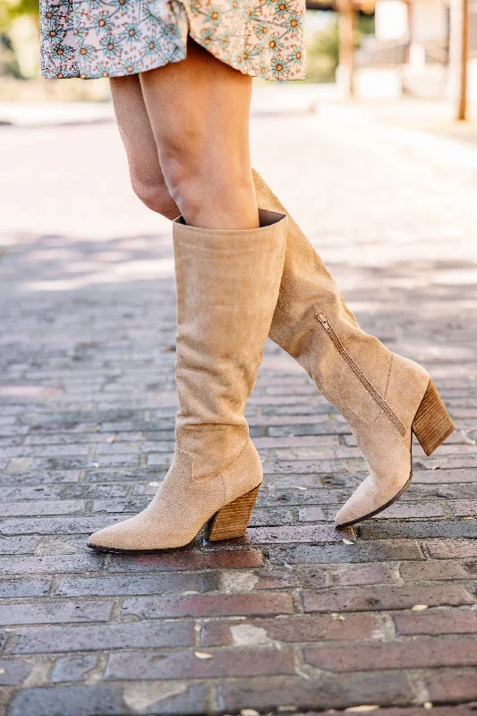 Plus Size Women's Block - Heeled Ankle Boots in Red for a Bold and Chic StatementHave It Your Way Camel Brown Boots