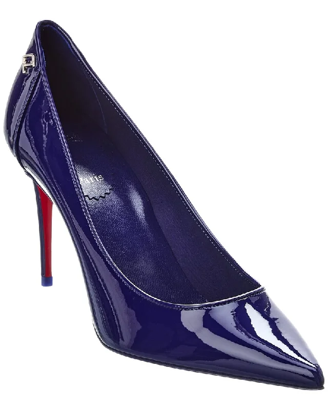 Women's mustard yellow stiletto heel pumps for a trendy pop of colorChristian Louboutin Sporty Kate 85 Patent Pump