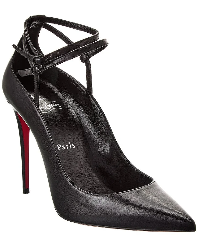 Women's water - resistant stiletto heel pumps for unexpected situationsChristian Louboutin Conclusive 100 Leather Pump