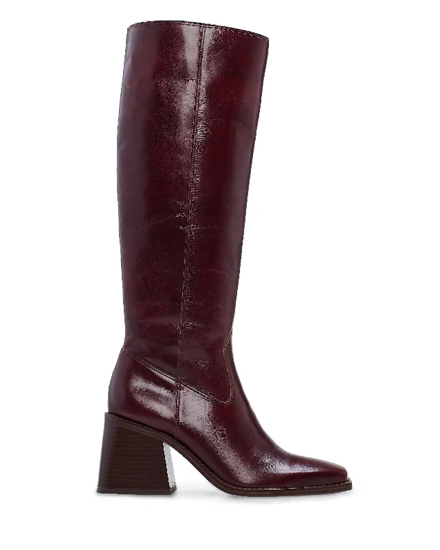 Plus Size Women's Snake Print Knee - High Boots in Brown for a Fashion - Forward StatementSangeti Extra Wide Calf Boot