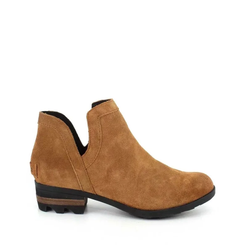 Plus Size Women's Faux Fur - Lined Ankle Boots in Chestnut for Cozy Winter WearWomen's Shoes Sorel LOLLA Cut Out Ankle Booties 1776071224 CAMEL BROWN