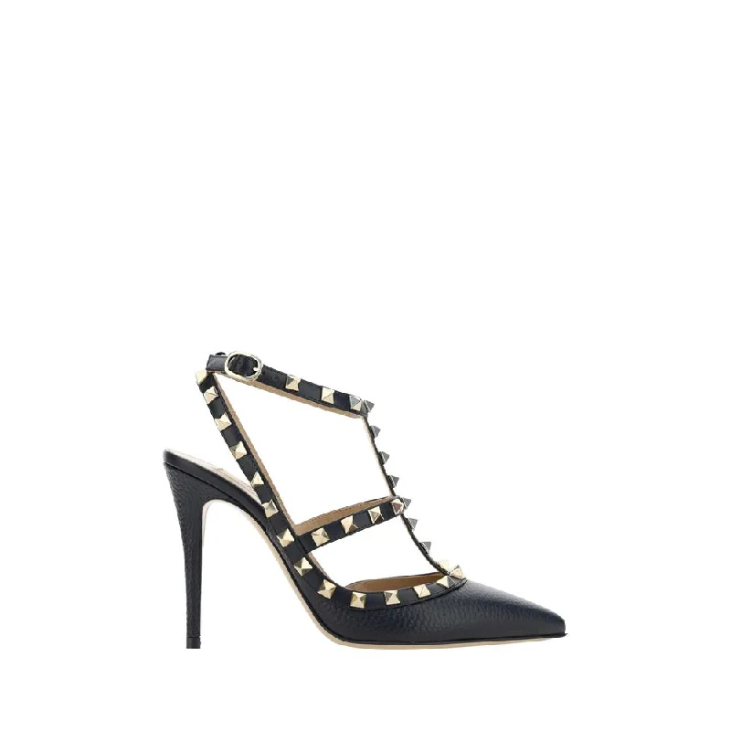 Women's genuine leather stiletto heel pumps with a soft finishValentino Garavani Rockstud Women's pumps