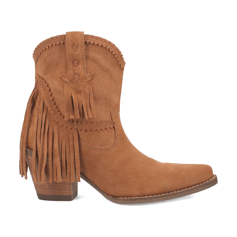 Women's Knee - High Lace - Up Boots in Brown with Buckle Accents for a Western VibeFANDANGO LEATHER BOOTIE