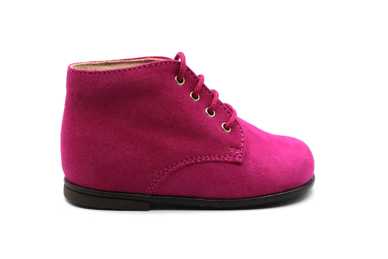 Women's Glitter - Embellished Ankle Boots in Gold for a Sparkly Party LookBeberlis Suede Raspberry Lace Up Baby Bootie