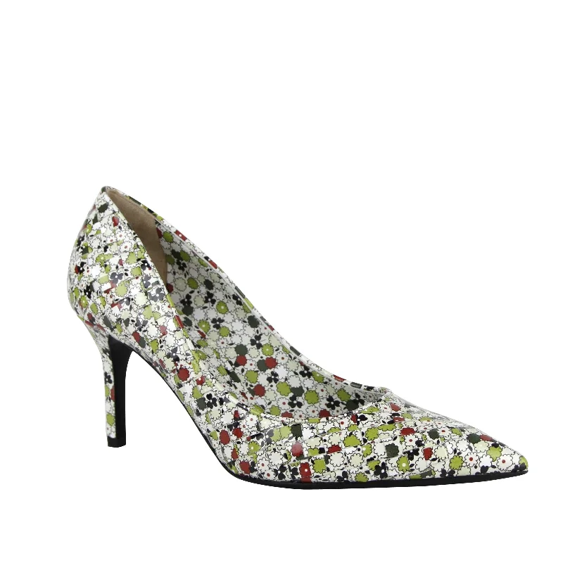 Women's padded - insole stiletto heel pumps for added comfortBottega Veneta Women's Woven Floral Leather Heels