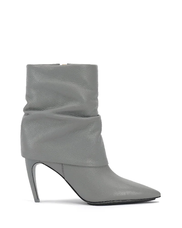 Women's Wedge - Heeled Ankle Boots in Navy Blue for a Comfortable and Trendy OptionBlaira Bootie