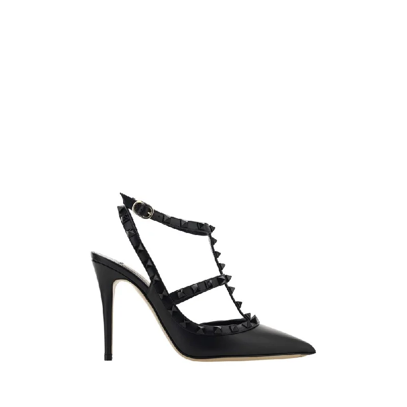 Women's lace - trimmed stiletto heel pumps with a scalloped edgeValentino Garavani Rockstud Women's Pumps