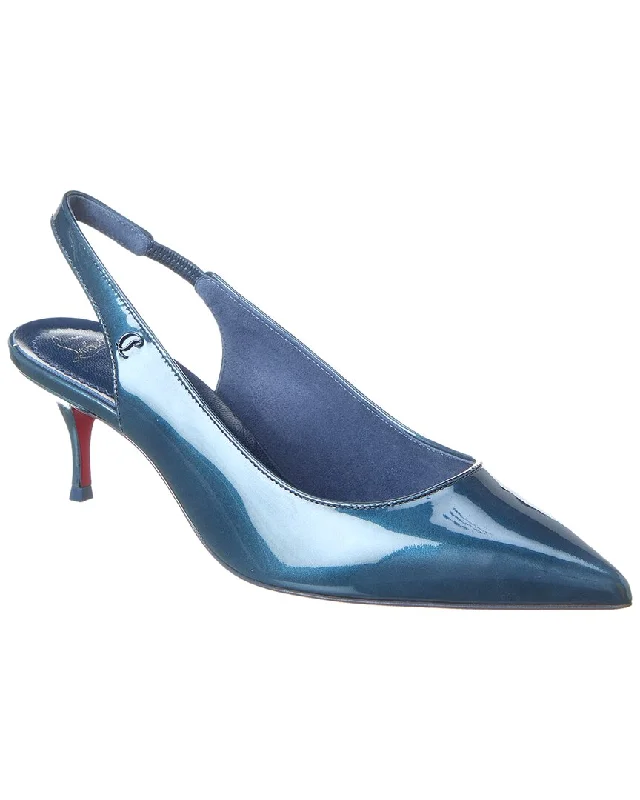 Women's studded stiletto heel pumps for an edgy lookChristian Louboutin Sporty Kate 55 Patent Pump