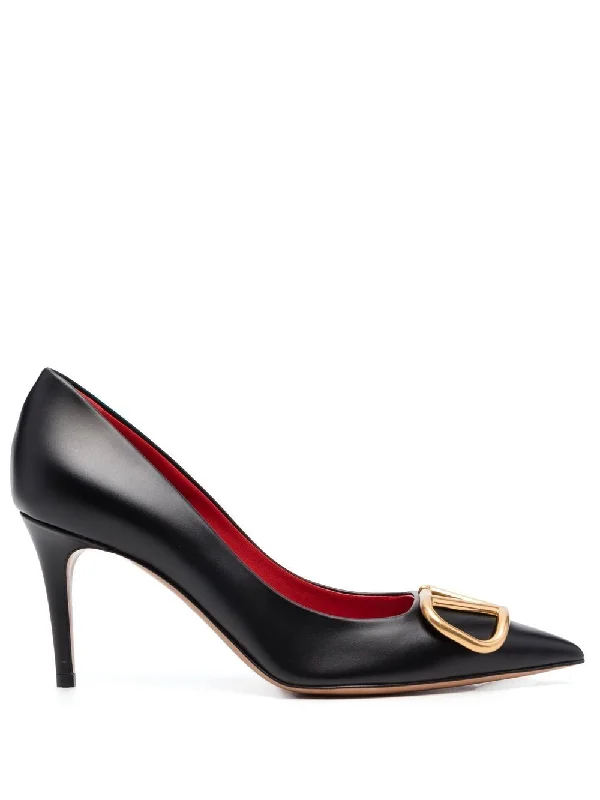 Women's pointed - toe slingback stiletto heel pumps in a peep - toe designValentino Garavani Women's With Heel