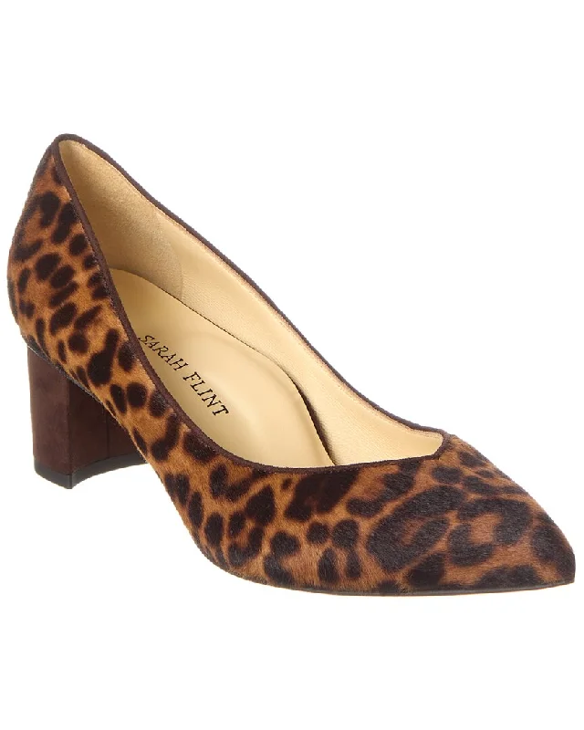 Women's mule - style stiletto heel pumps with a bow accentSarah Flint Perfect Emma Haircalf Pump