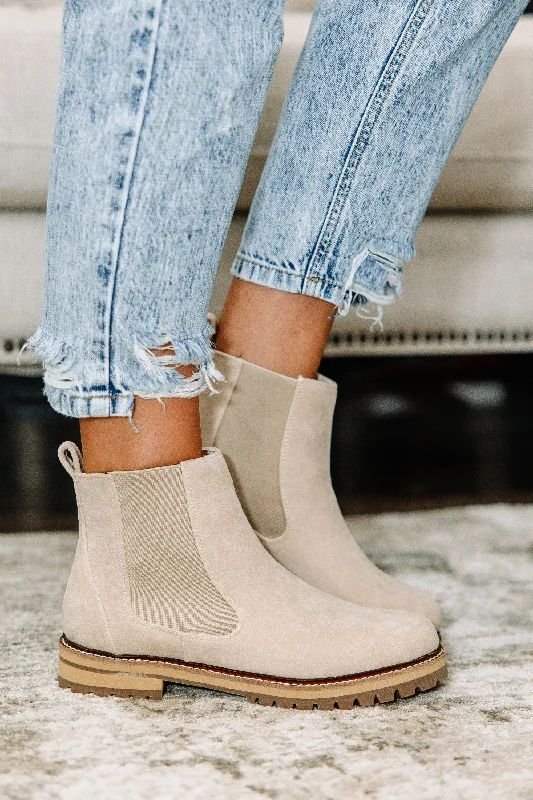 Women's Knee - High Lace - Up Boots in Brown with Buckle Accents for a Western VibeLooking Great Suede Sand Booties