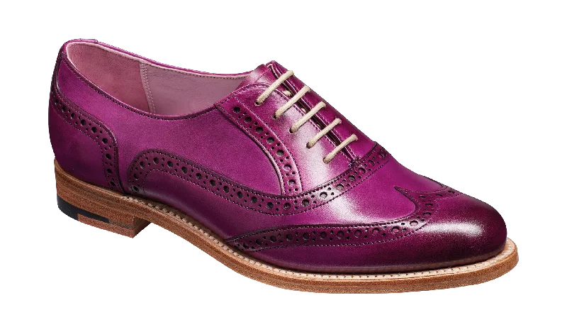 Elastic Goring Side Women's Oxfords in Teal for Easy On - and - OffFearne - Purple Hand Painted