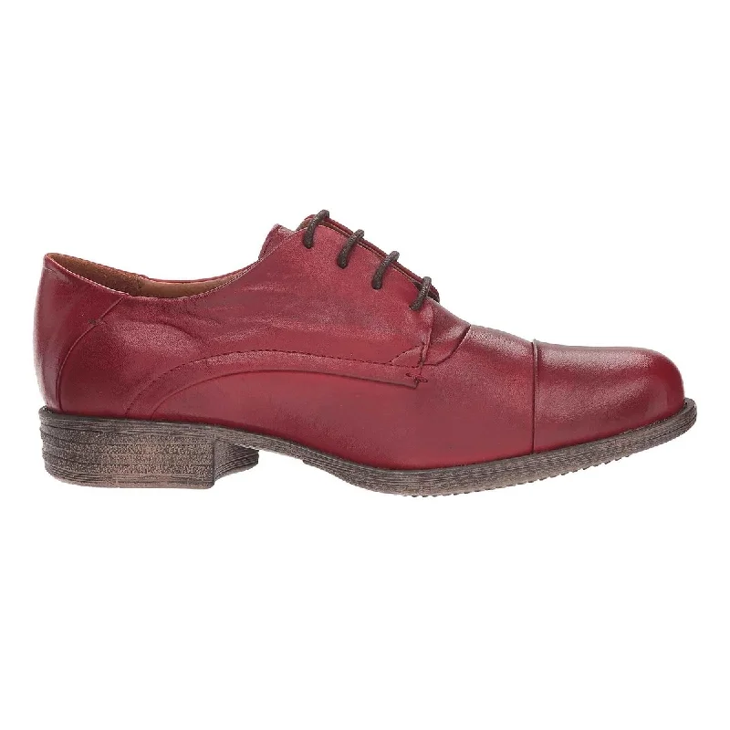 Women's Patent Leather Oxfords with a Glossy Finish in Gold for a Glamorous Night OutMiz Mooz Women's Letty Red