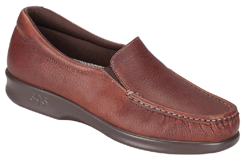 Women's Premium Leather Tassel Loafers in Dark Brown for a Classic Office LookSAS Twin