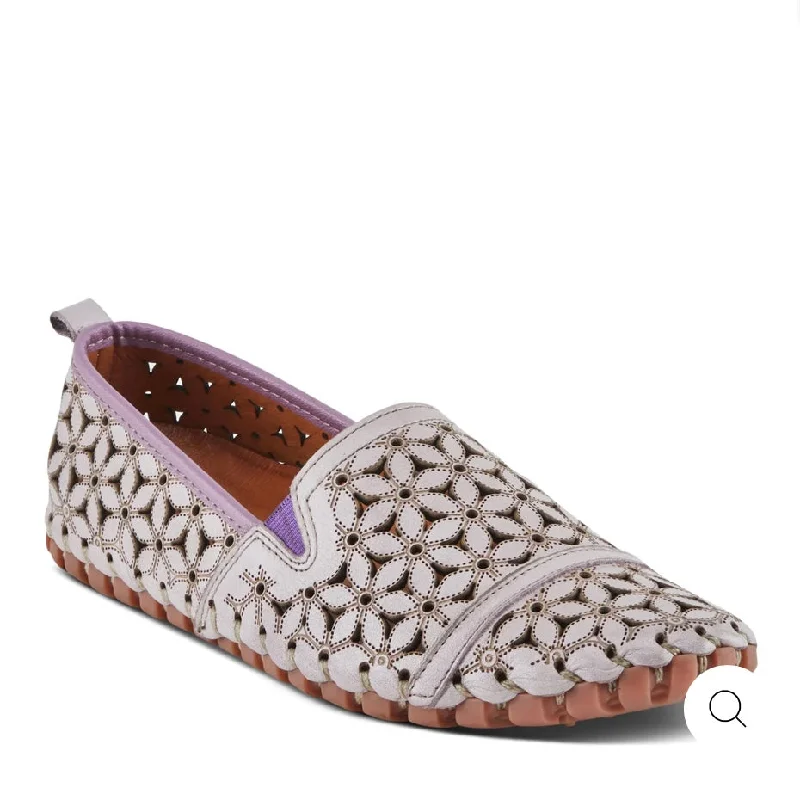 Women's Premium Leather Tassel Loafers in Dark Brown for a Classic Office LookFlowerflow - Lavender