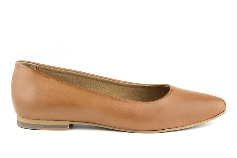 Adjustable Lace - Up Women's Oxfords in Tan for a Customized FitDiana Flats in Tan from Ahimsa