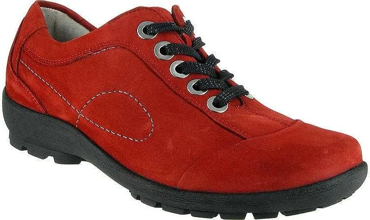 Women's Bow - Adorned Oxfords in Red for a Feminine AppealWaldlaufer Dana Holma