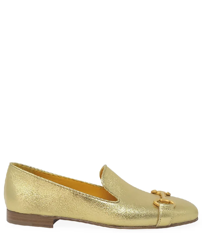 Women's Tassel - Trimmed Loafers with a Low Heel in Olive Green for a Trendy TwistGold Leather  Square Toe Loafer