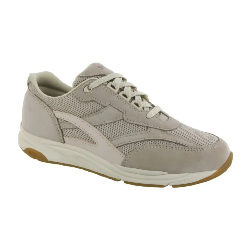 Shock - Absorbing Women's Oxfords in Gray for Active LifestylesSAS Women's Tour Mesh Lace Up Sneaker - Taupe/Pink