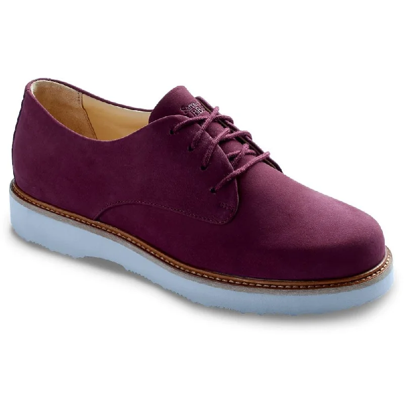 Plus Size Women's Wide - Fit Oxfords with Double Stitching in Black for DurabilitySamuel Hubbard Women's Hubbard Free Plum Buc