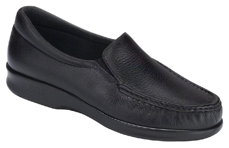 Plus Size Women's Wide - Fit Penny Loafers in Black for All - Day ComfortSAS Twin