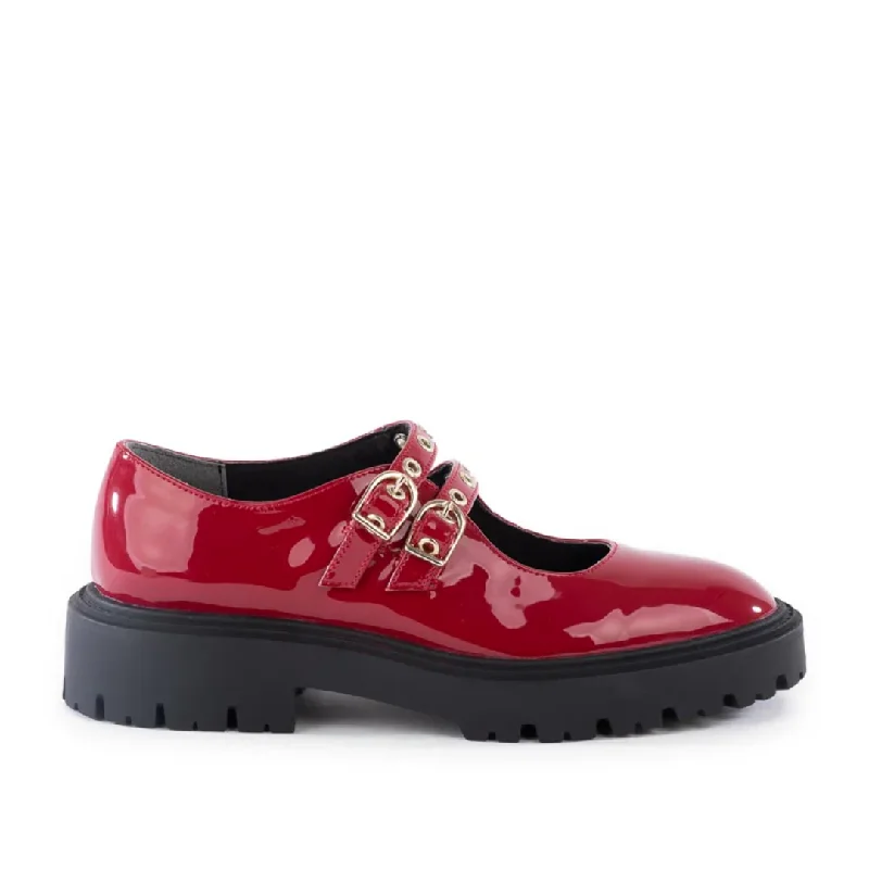 Sustainable Recycled Material Women's Oxfords in Gray for Eco - Conscious ShoppersSeek & Destroy in Red from BC Footwear