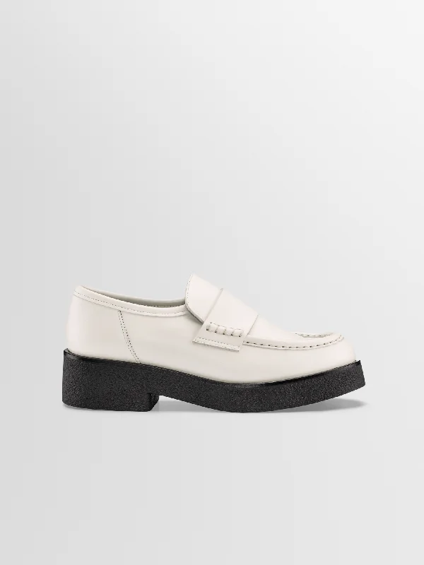 Plus Size Women's Wide - Fit Penny Loafers in Black for All - Day ComfortBari in Ivory