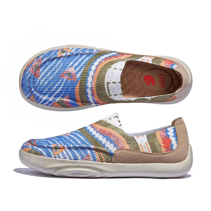 Women's Geometric - Patterned Loafers in Multicolor for a Fashion - Forward LookMorandi Ocean Mojacar I Women