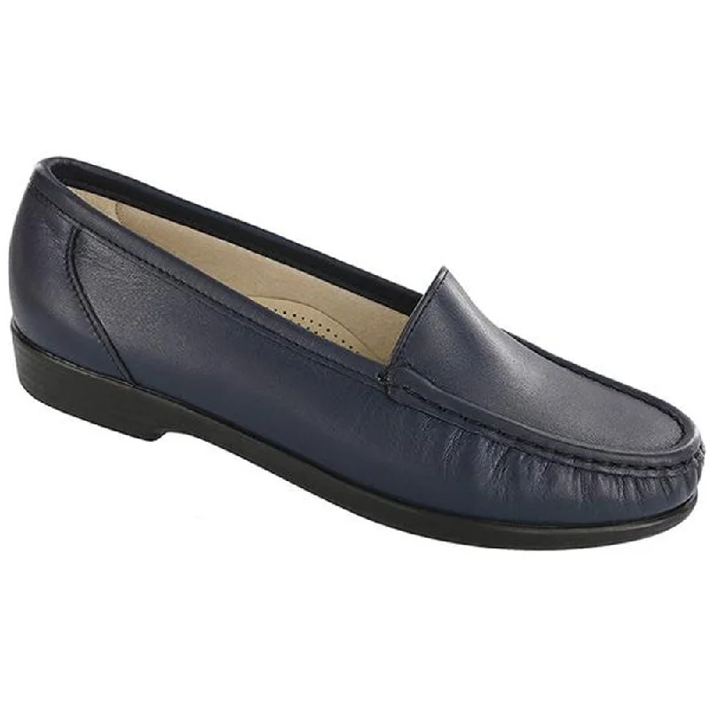 Women's Fur - Lined Loafers in Tan for a Cozy Winter OptionSAS Simplify Loafer Navy Leather (Women's)