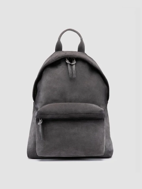 Sustainable Women's Recycled Material Loafers in Gray for Eco - Conscious ShoppersOC PACK 001 - Grey Suede Backpack