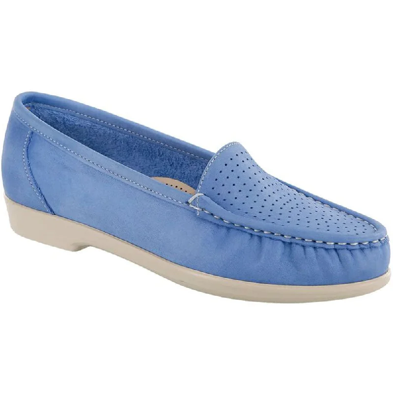 Elastic - Back Women's Loafers in Teal for Easy On - and - OffSAS Savvy Loafer Denim Leather (Women's)