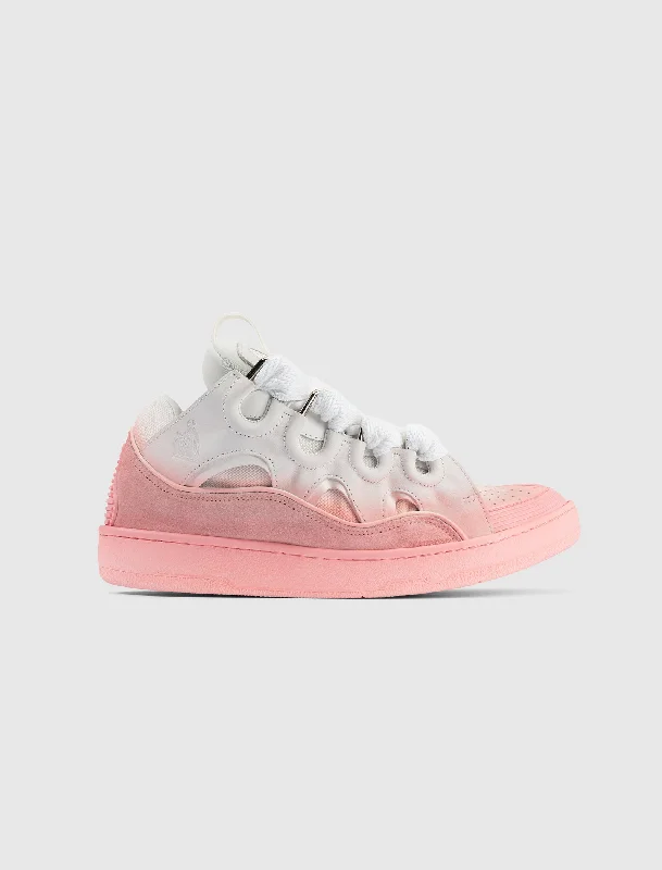 Chunky - Sole Women's Platform Sneakers in White for a Trendy Street Style LookCURB SNEAKER "WATERMELON"