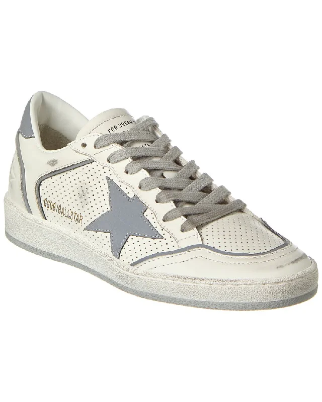 Chunky - Sole Women's Platform Sneakers in White for a Trendy Street Style LookGolden Goose Ball Star Leather Sneaker