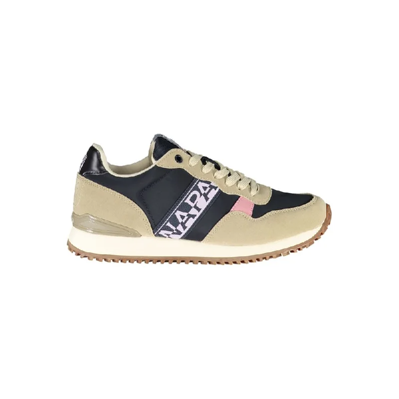 Women's Sneakers with Adjustable Straps for a Customized Fit During High - Impact ExercisesNapapijri  Lace-Up Sneakers with Contrasting Women's Details