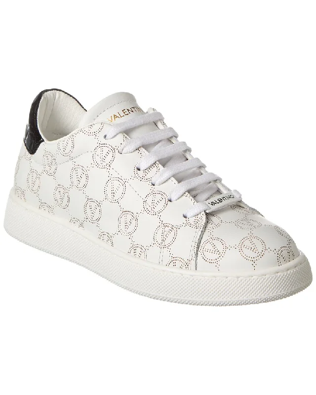 Patterned Print Women's Sneakers in Floral Designs for a Feminine and Fashion - Forward LookValentino by Mario Valentino Charlie Leather Sneaker