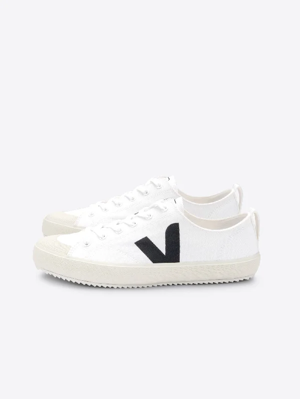 Women's Sneakers with Adjustable Straps for a Customized Fit During High - Impact ExercisesSneakers in Cotone Organico da Uomo White Black