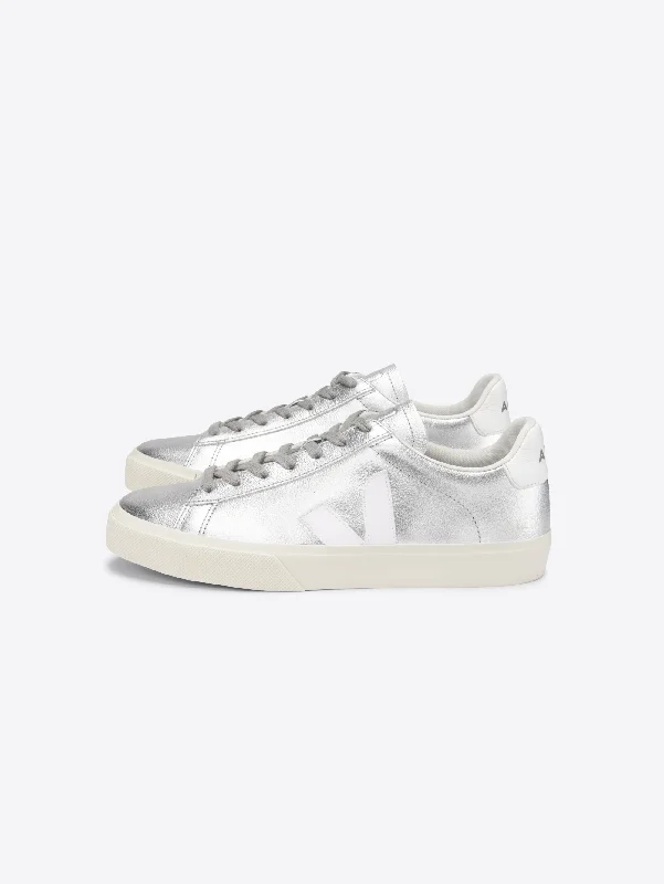 Lightweight Knit Women's Sneakers with Arch Support for All - Day ComfortSneakers in Pelle Argento