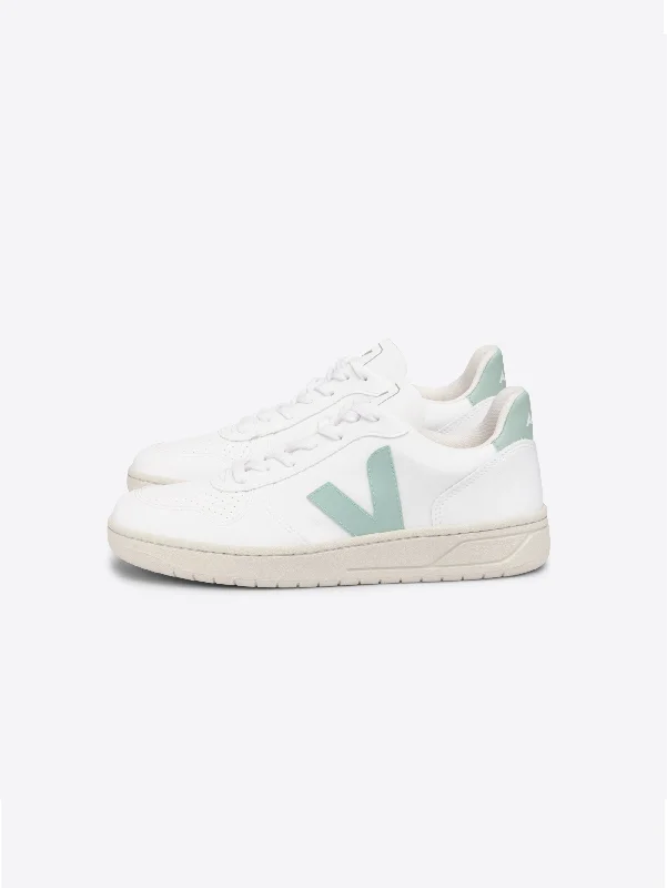 Chunky - Sole Women's Platform Sneakers in White for a Trendy Street Style LookSneakers in Pelle Vegana Bianco/Matcha