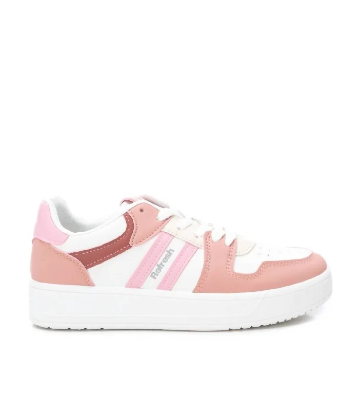 Smart - Tech Women's Sneakers with Fitness Tracking Features for Active Lifestyle EnthusiastsWomen's Casual Sneakers In Pink