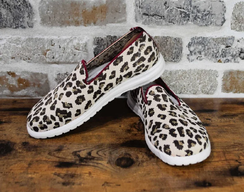 Women's Sneakers with Removable Insoles for Easy Cleaning and CustomizationWomen's Gypsy Jazz Sneakers In Sporty Leopard