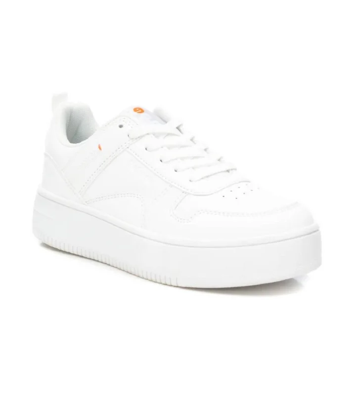 Women's Sneakers with Hidden Wedges for a Subtle Height Boost and Added StyleWomen's Lace-Up Sneakers In White