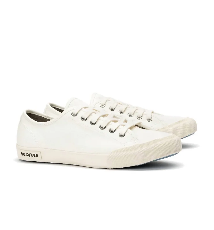 Retro - Style Women's Sneakers in Pastel Colors for a Nostalgic and Fashionable VibeWomen's Monterey Sneaker Standard Sneaker In Bleach Cotton Canvas