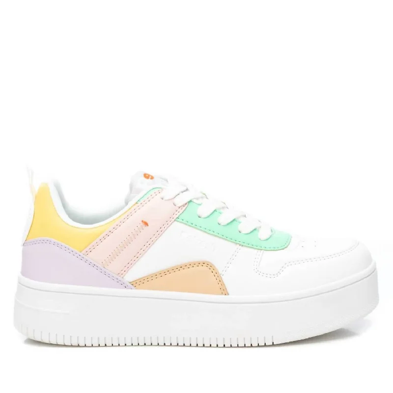 Retro - Style Women's Sneakers in Pastel Colors for a Nostalgic and Fashionable VibeWomen's Sneakers In Multi